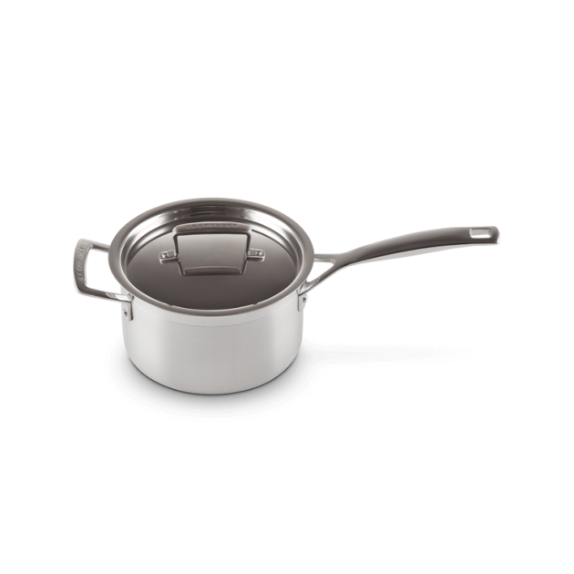 Casserole Inox avec Couvercle 18 cm Le Creuset