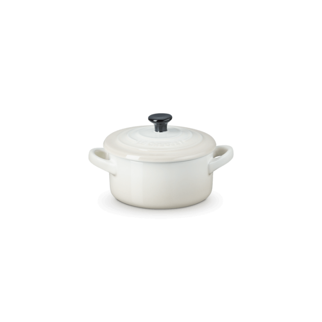 Mini Cocotte Ronde Céramique Meringue 10 cm 0,25 L Le Creuset