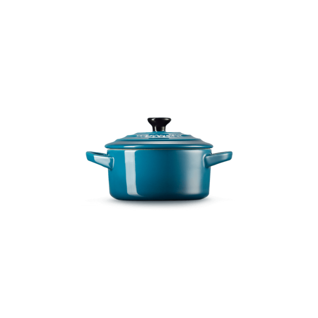 Mini Cocotte Ronde Céramique Deep Teal 10 cm 0,25 L Le Creuset