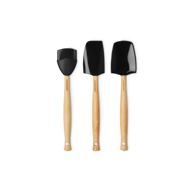 Set de 3 Spatules Silicone Black Onyx Le Creuset