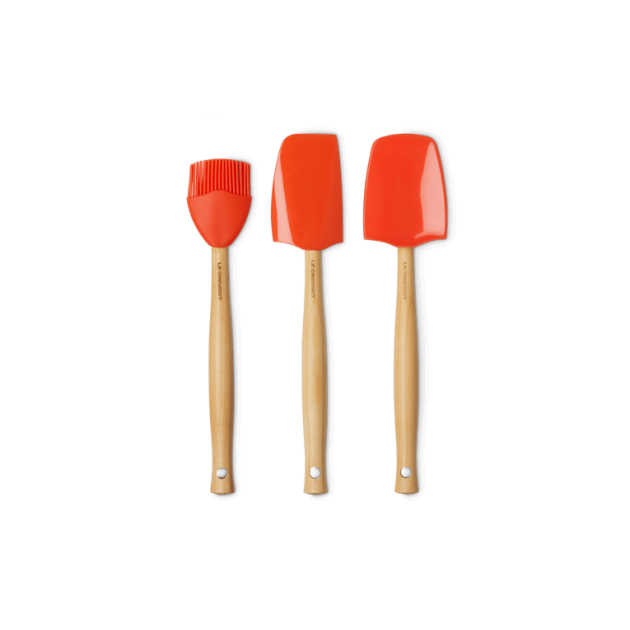 Set de 3 Spatules Silicone Volcanique Le Creuset