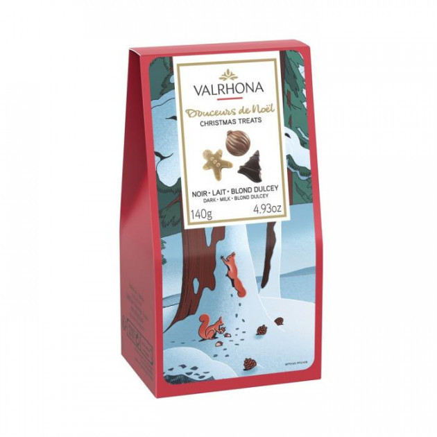 FIN DE SERIE Assortiment Chocolat Douceurs de Noël 140 g Valrhona