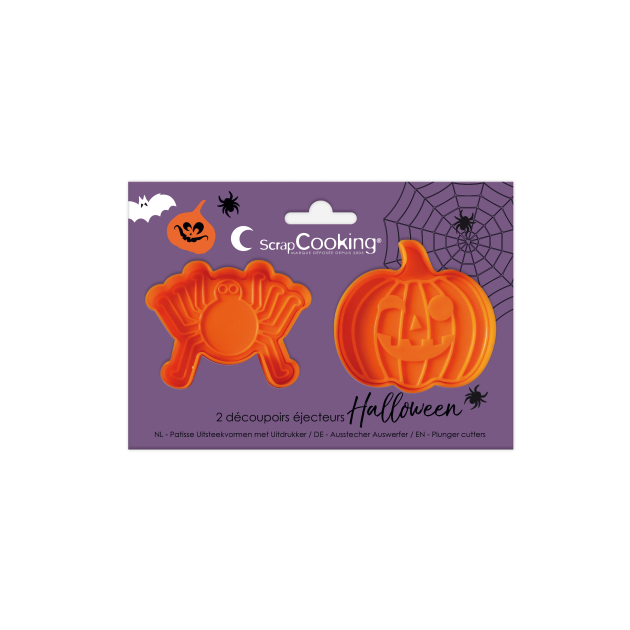 2 Emporte-pièces avec Ejecteurs Halloween Scrapcooking