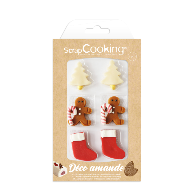 Décors Pâte d'Amande Noël Scrapcooking (x6)