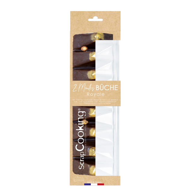 Moule Bûche Royale 29,5 cm PET Scrapcooking (x2)