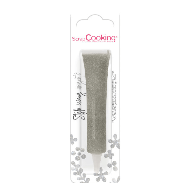 Stylo Alimentaire Icing Argenté 26 g Scrapcooking