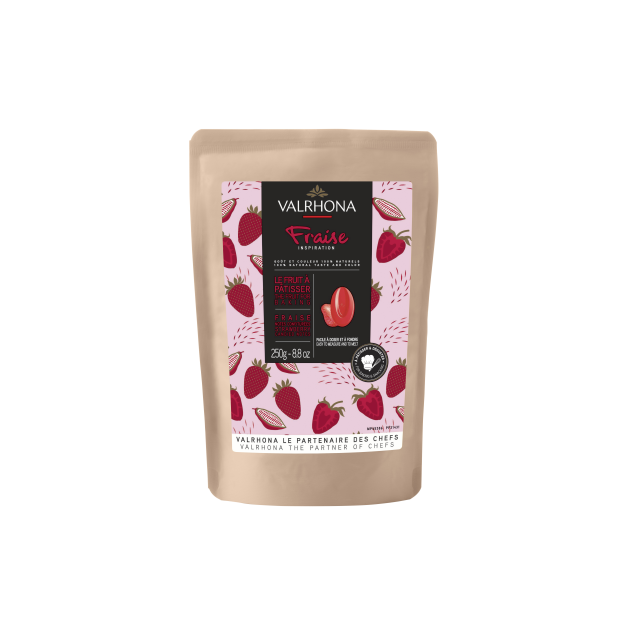 FIN DE SERIE Chocolat de Couverture Inspiration Fraise 250g Valrhona