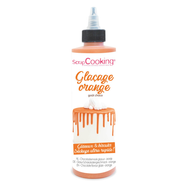 DLUO Courte Glaçage Orange Goût Chocolat 130 g Scrapcooking