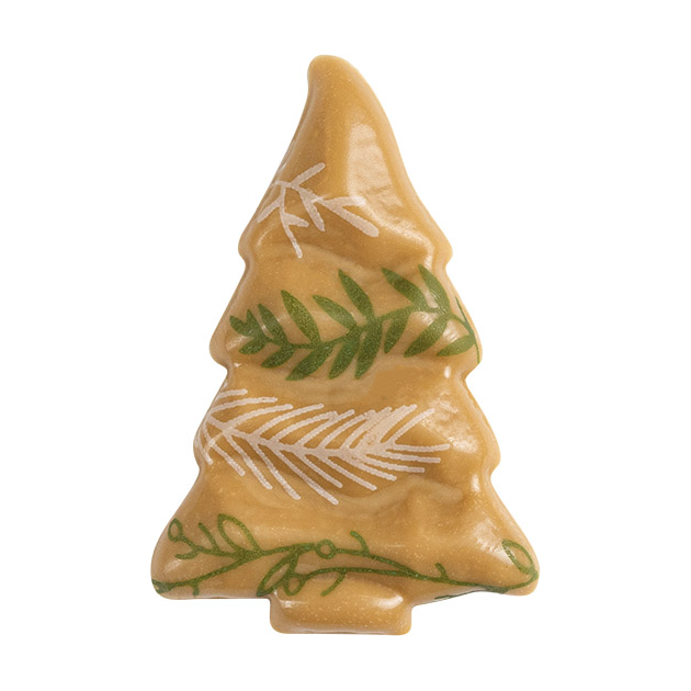 Décor en Chocolat Blond Sapin Noël Végétal 4,5 x 3 cm (x128) Florensuc