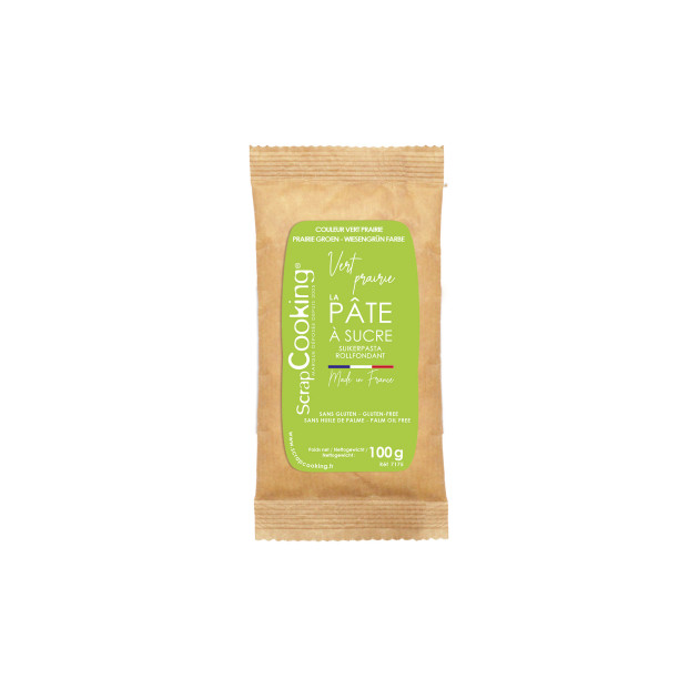 Pâte à Sucre Vert Clair 100 g Scrapcooking