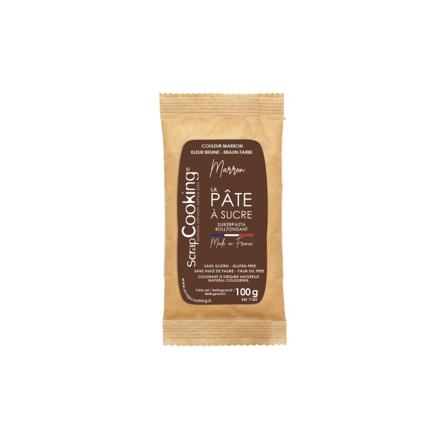 Pâte à Sucre Marron 100 g Scrapcooking