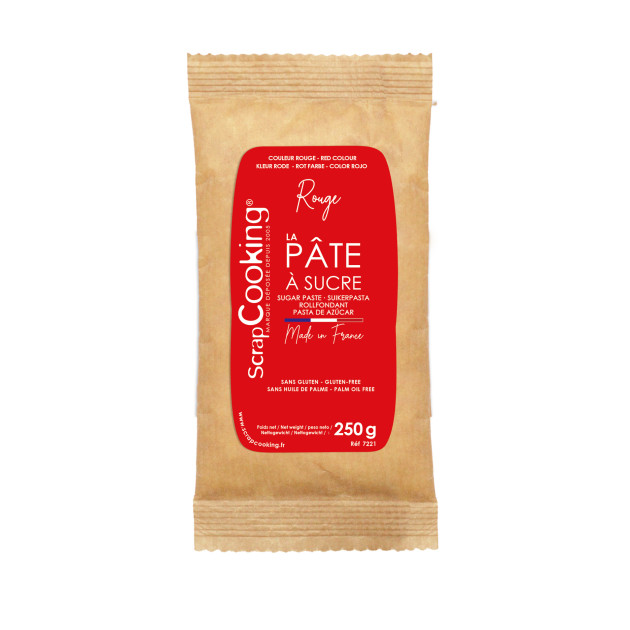 Pâte à Sucre Rouge 250 g ScrapCooking