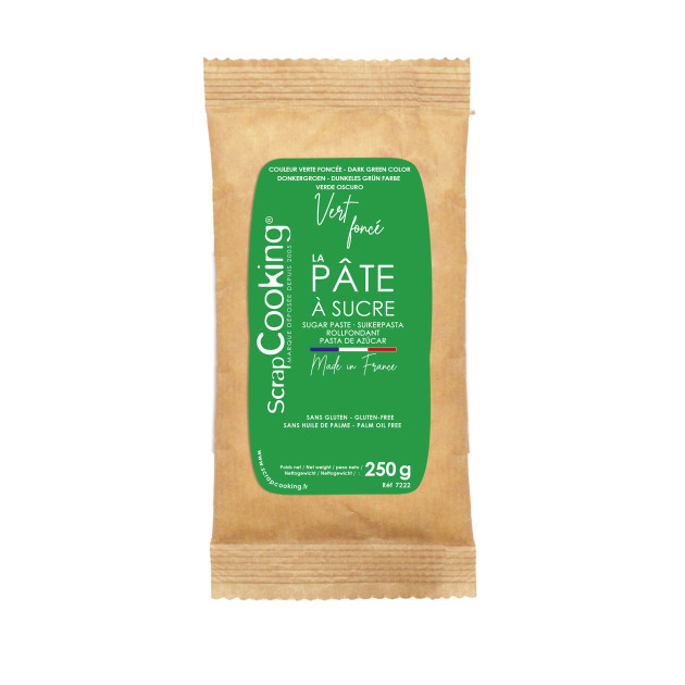 Pâte à Sucre Vert Foncé 250 g ScrapCooking