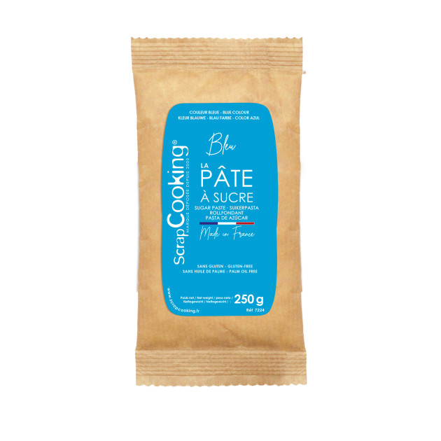 Pâte à Sucre Bleu 250 g ScrapCooking