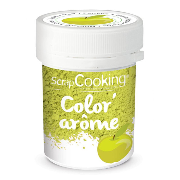 DLUO Courte Color'Arôme Vert / Pomme 10g Scrapcooking