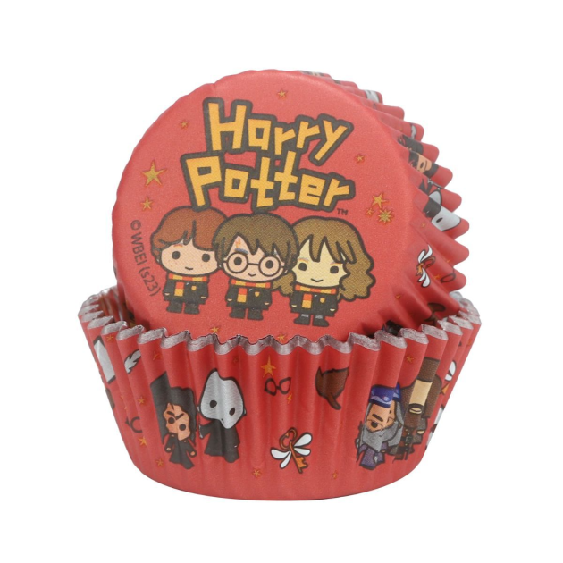 12 Caissettes Cupcakes + 12 Cake Toppers Harry Potter PME