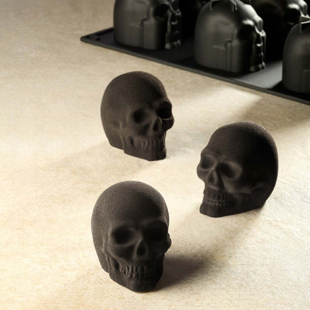 Moule Silicone Tête de Mort 5 x 7 cm x H 6 cm (x16) Pavoflex