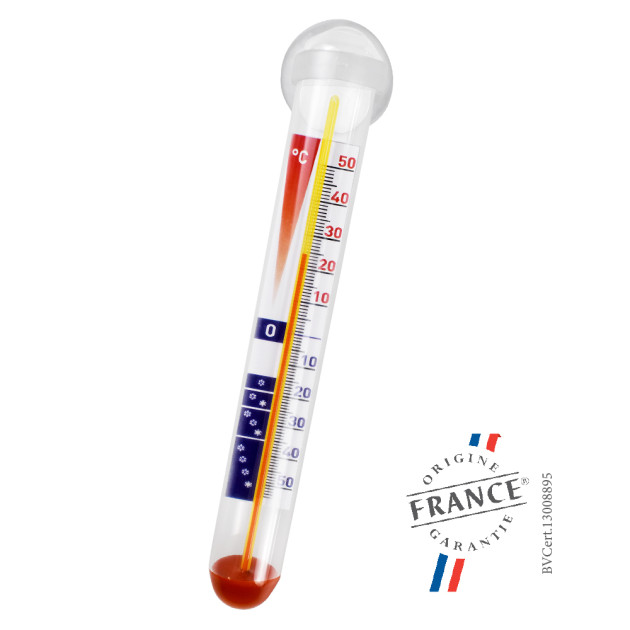 Mini Thermomètre Vertical en Verre Alla France