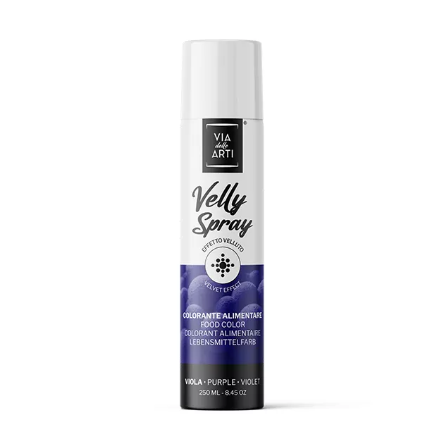 Spray Velours Violet 250 ml Colorant Alimentaire Velly Spray Pro