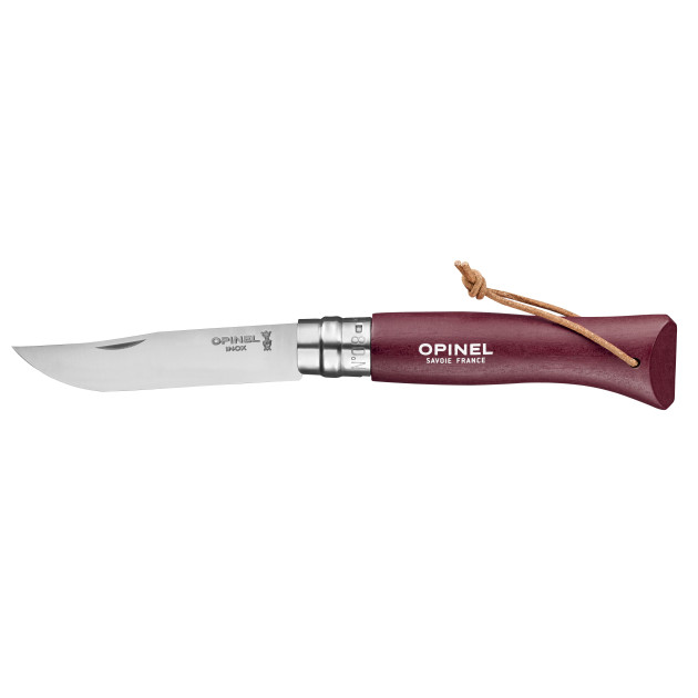 Couteau N°8 Baroudeur Grenat Colorama Opinel