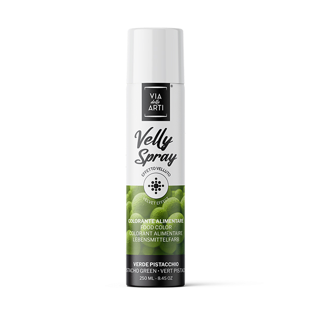 Spray Velours Vert Pistache 250 ml Colorant Alimentaire Velly Spray Pro