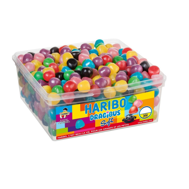 DLUO Dépassée Dragibus soft x 300 - Boîte Bonbon Haribo