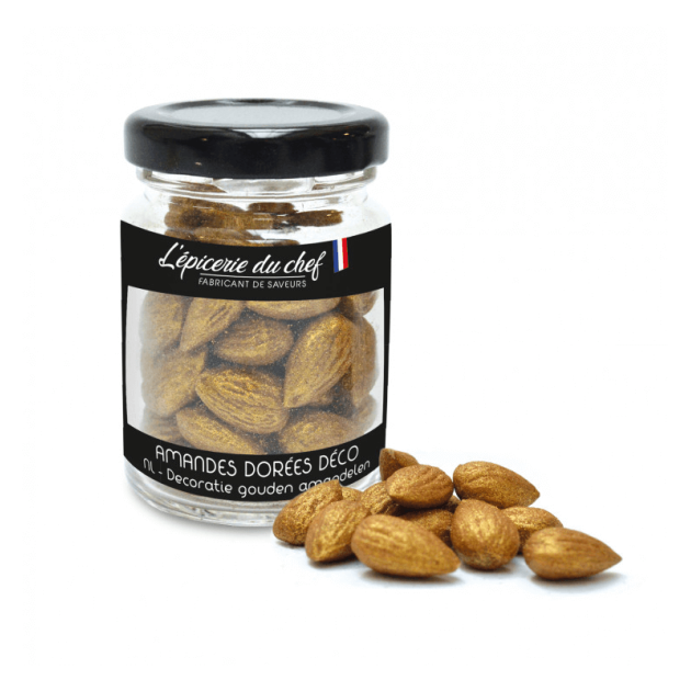 DLUO Courte Amandes Dorées Décoratives 50 g L'Epicerie du chef