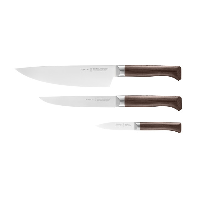 Coffret Trio de Couteaux de Cuisine Les Forgés 1890 Opinel