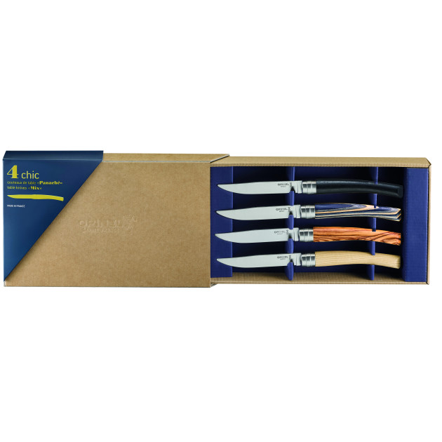 Coffret Panaché 4 Couteaux de Table Table Chic Opinel