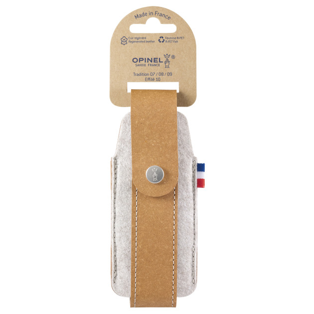 Etui pour Couteau en Cuir et Feutrine Outdoor M Collection France Opinel