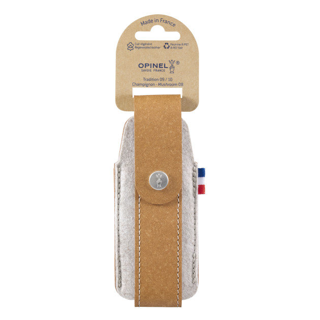 Etui pour Couteau en Cuir et Feutrine Outdoor L Collection France Opinel