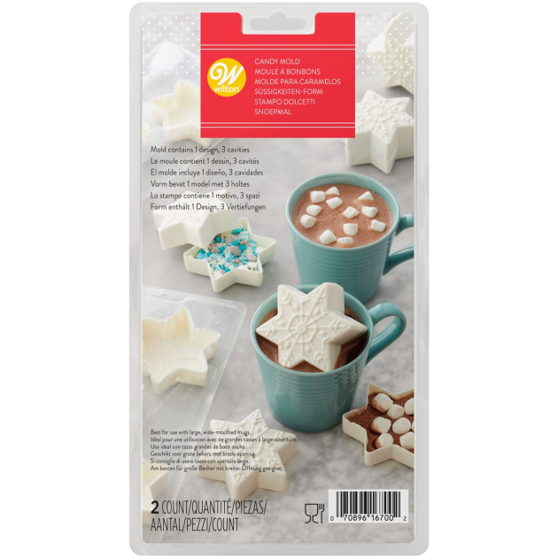 Moule 3D Flocon pour Bomb Chocolat Chaud Wilton