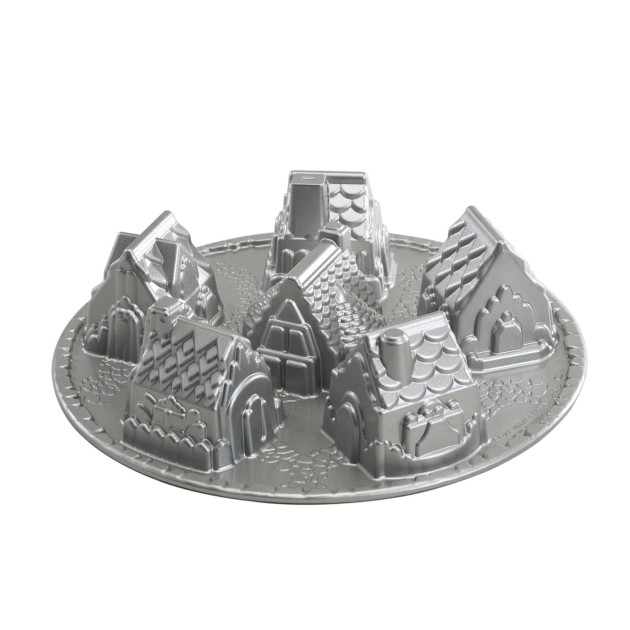 Moule à Gâteaux Petit Village (x6) Silver Nordic Ware