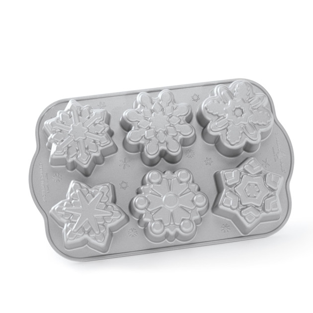 Moule à Gâteaux Flocons de Neige (x6) Silver Nordic Ware