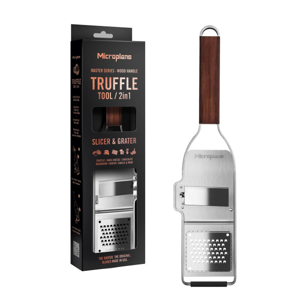 Râpe à Truffes 2en1 Master Manche en Bois Microplane