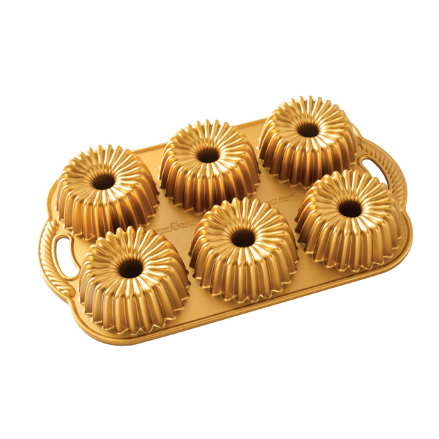 Moule Mini Bundt Brilliance (x6) Gold Nordic Ware