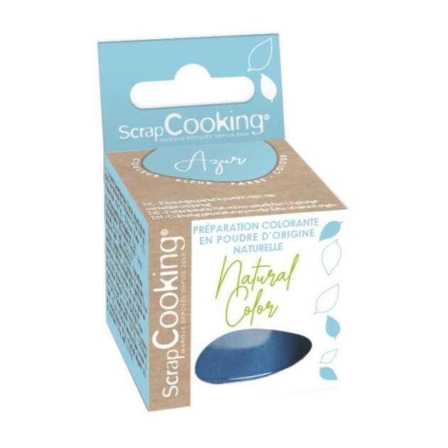 Colorant Alimentaire Naturel en Poudre Bleu 5g Scrapcooking