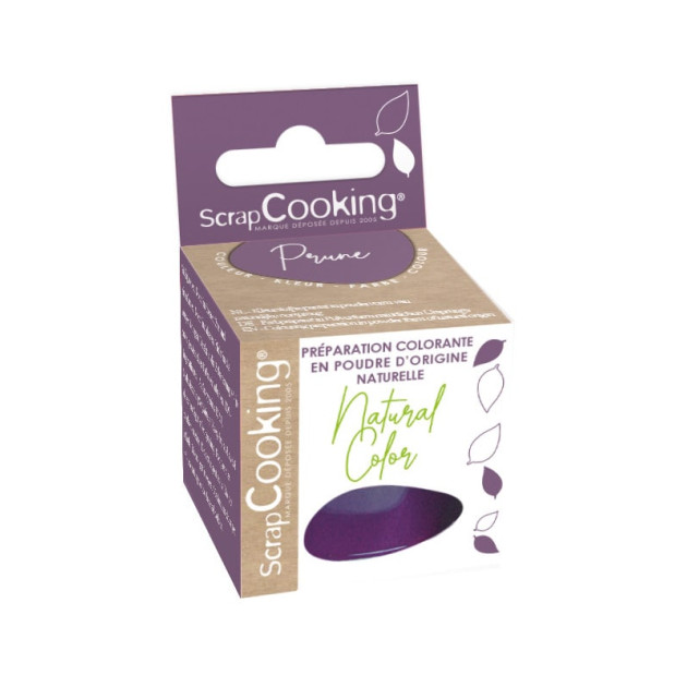 Colorant Alimentaire Naturel en Poudre Violet 10g Scrapcooking