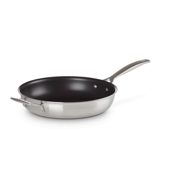 Poêle Profonde Antiadhérente Inox 28 cm Le Creuset