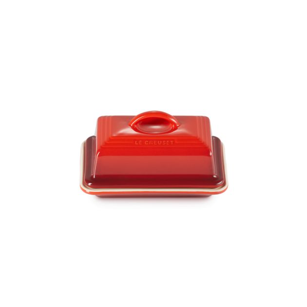 Beurrier Céramique avec Couvercle Cerise Le Creuset