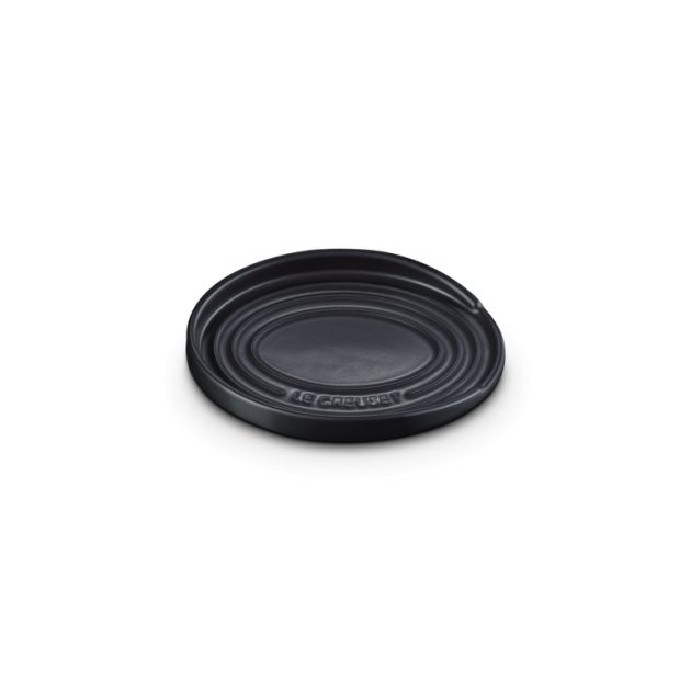 Repose Cuillère Ovale 16 cm Noir Mat Le Creuset