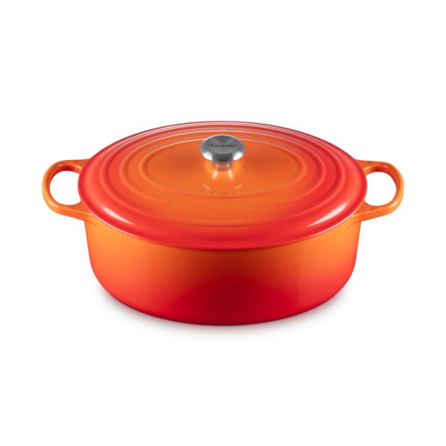 Cocotte en fonte Ovale 35 cm Volcanique Le Creuset Signature