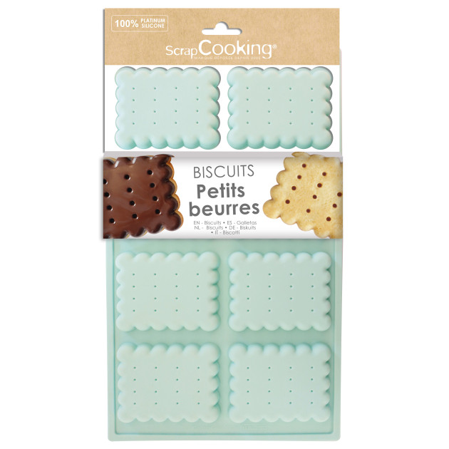 Moule Silicone Biscuit Petit Beurre (x8) Scrapcooking