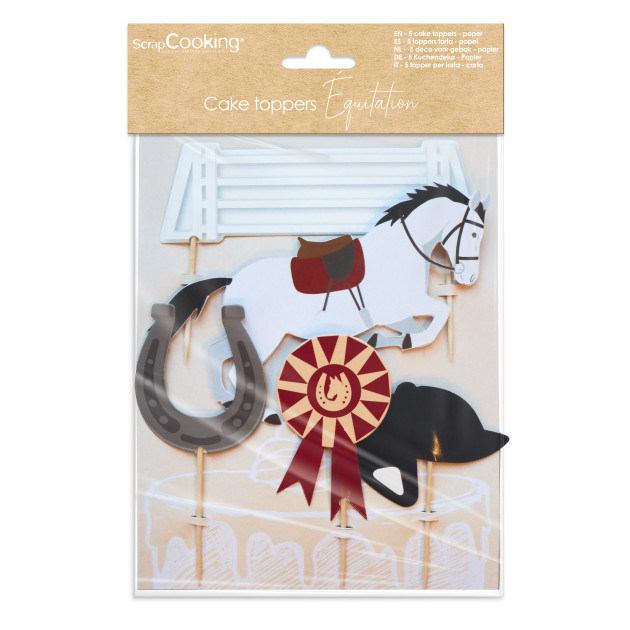 Cake Topper Équitation Scrapcooking