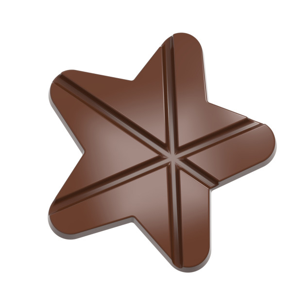 Moule Tablette Chocolat Étoile 11,8 cm (x2) Chocolate World