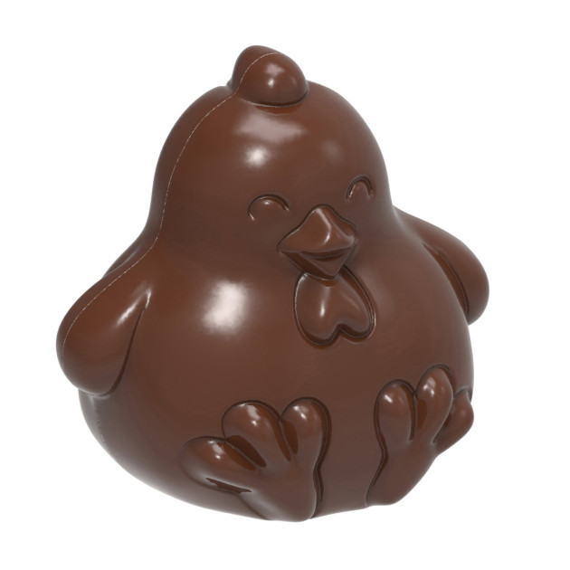 Moule Chocolat Aimanté Poule Ronde 15 cm Chocolate World