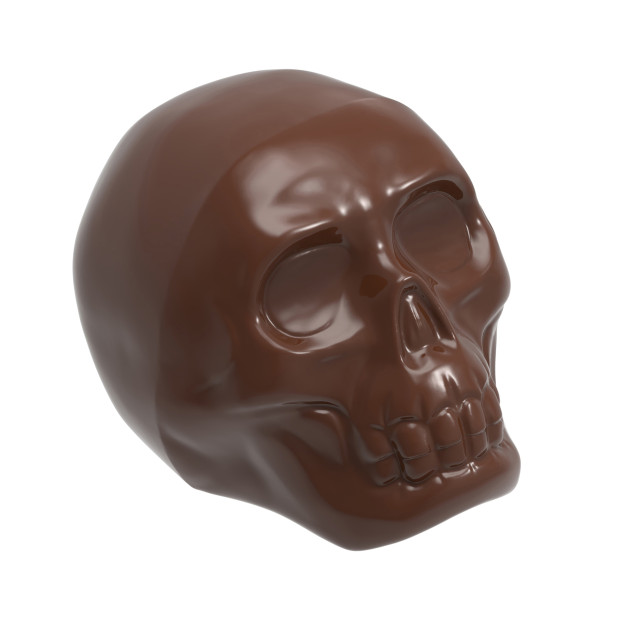 Moule Chocolat Aimanté Crâne Halloween 10,7 cm Chocolate World