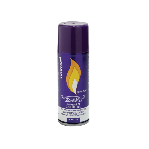 Recharge de Gaz pour Chalumeau et Briquet 90 ml Mastrad