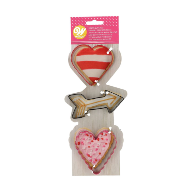 Lot de 3 Emporte-Pièces Saint-Valentin Wilton