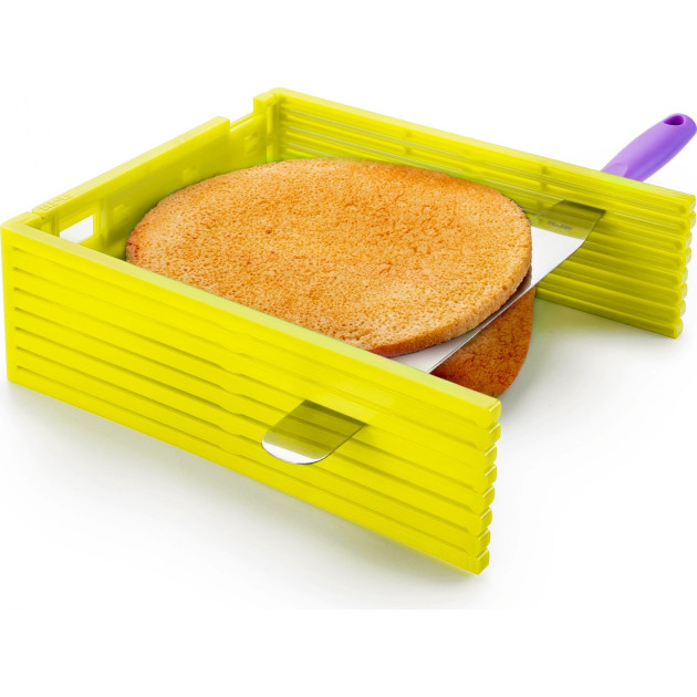 Coupe Gâteau Pliant Vert 20 à 35 cm Ibili